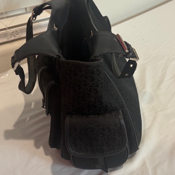 Dior *-* Black Shoulder Bag purse  with Silver Accents - Picture 8 of 8